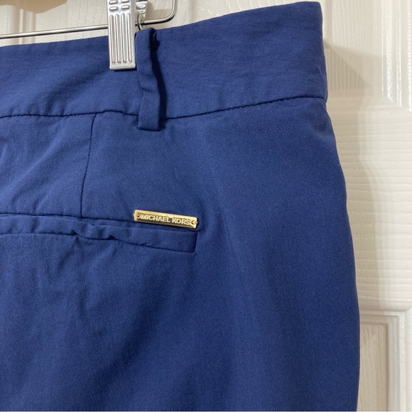 Michael Kors Navy Blue Mid Rise Ankle Pants 18W Preppy Office Career Work Dressy - Picture 8 of 11
